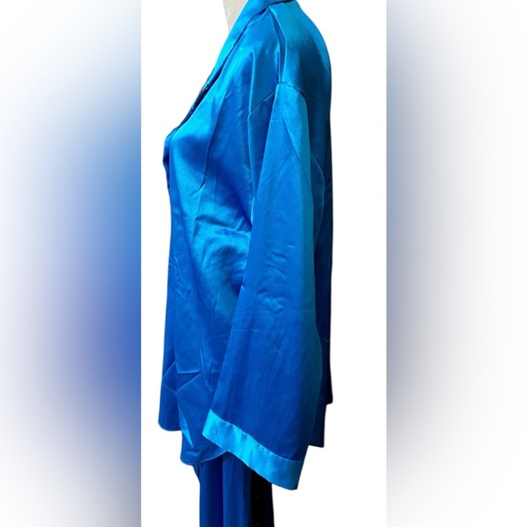 Vintage BARBIZON Silky Pajamas Set Women's Size L Top XL bottom - Picture 3 of 4